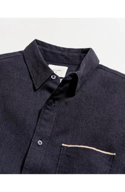 Billy Reid Twisted Msl Button-up Shirt In Black