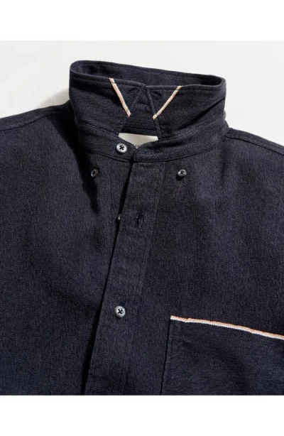 Billy Reid Twisted Msl Button-up Shirt In Black