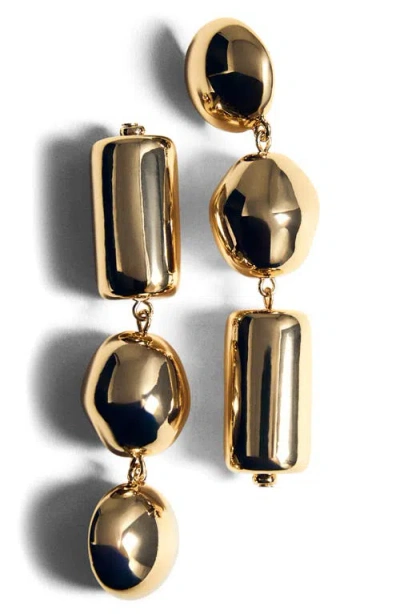 Mango Pendant Drop Earrings In Gold