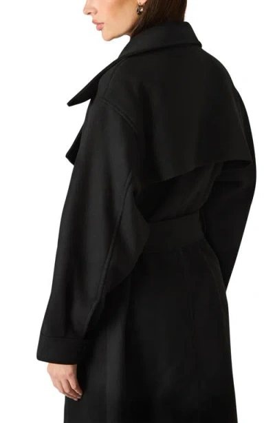 Steve Madden Enora Trench Coat In Black