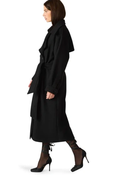 Steve Madden Enora Trench Coat In Black