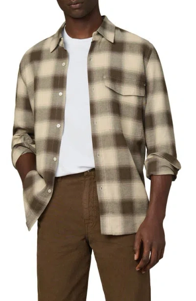 Joe's The Reynolds Plaid Cotton Button-up Shirt In Brown