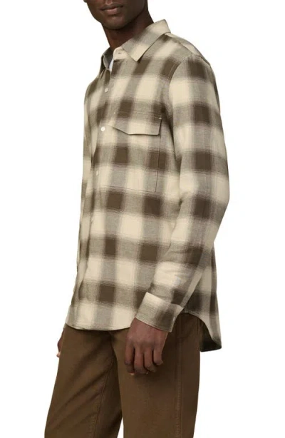Joe's The Reynolds Plaid Cotton Button-up Shirt In Brown