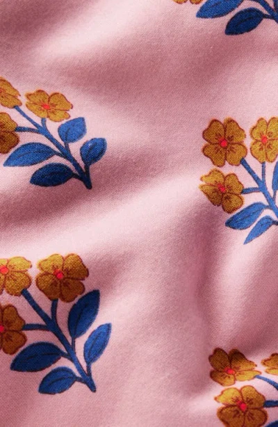 Mini Boden Kids' Floral Print Cotton Hoodie In Pink