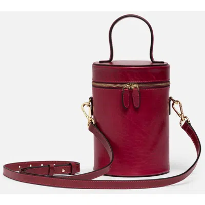 Silver & Riley Nola Bucket Leather Bag In Red