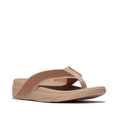 Fitflop Surfa Sequin Toe-post Sandals In Multi