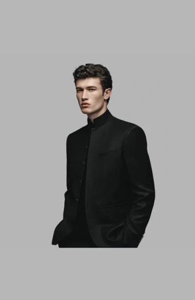 Blvck Mandarin Jacket In Black