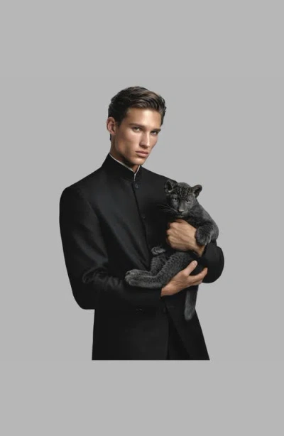 Blvck Mandarin Jacket In Black