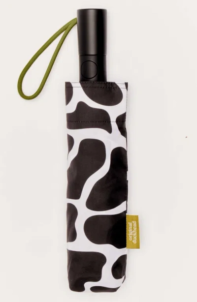 Original Duckhead Compact Umbrella With Automatic Open-close Function In Black