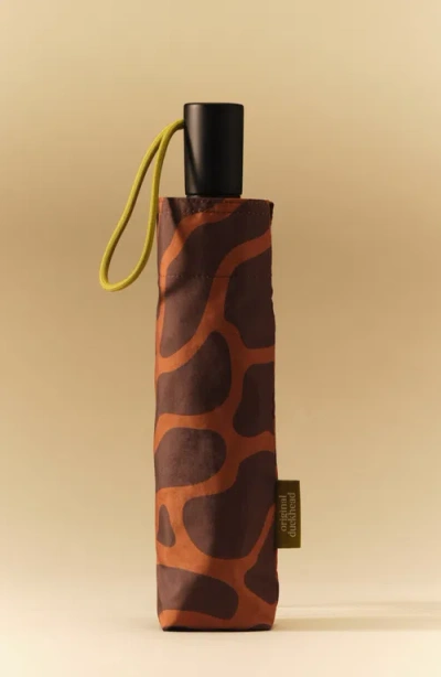Original Duckhead Compact Umbrella With Automatic Open-close Function In Animal Print