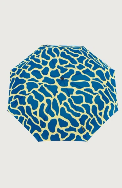 Original Duckhead Compact Umbrella With Automatic Open-close Function In Blue