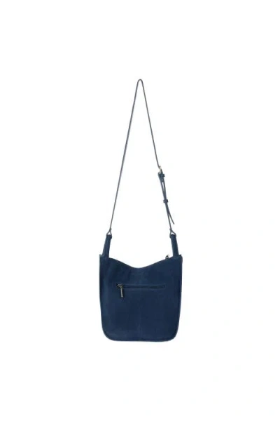 The Sak Los Feliz Leather Medium Crossbody Bag In Blue