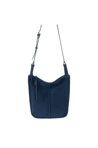 The Sak Los Feliz Leather Medium Crossbody Bag In Blue
