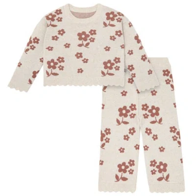 Modern Moments™ By Gerber Jacquard Sweater Knit Top And Pant Set In Neutral