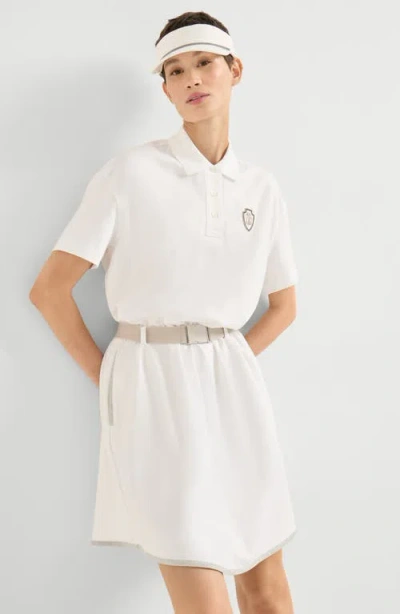 Brunello Cucinelli Couture Interlock Mini Dress In White