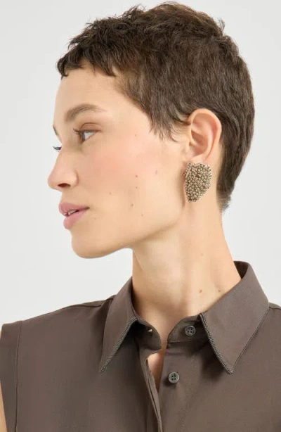 Brunello Cucinelli Women Sleeveless Shirt In Brown