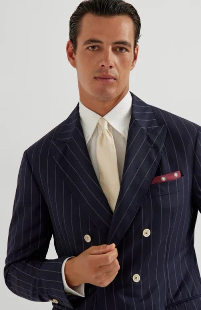 Brunello Cucinelli Paisley Silk Tie In Neutral