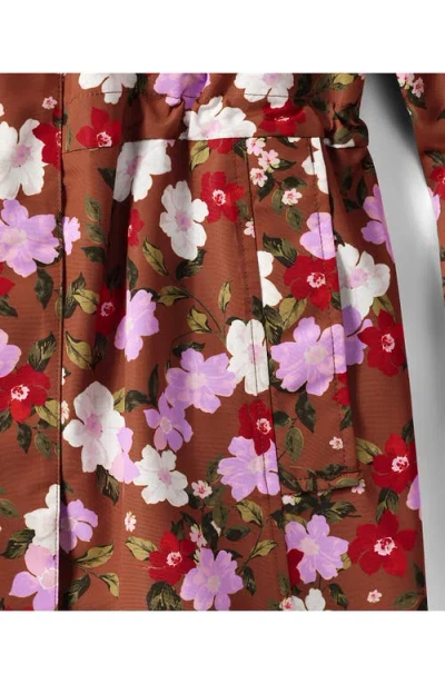 Lands' End Plus Size Squall Hooded Waterproof Print Raincoat In Multi