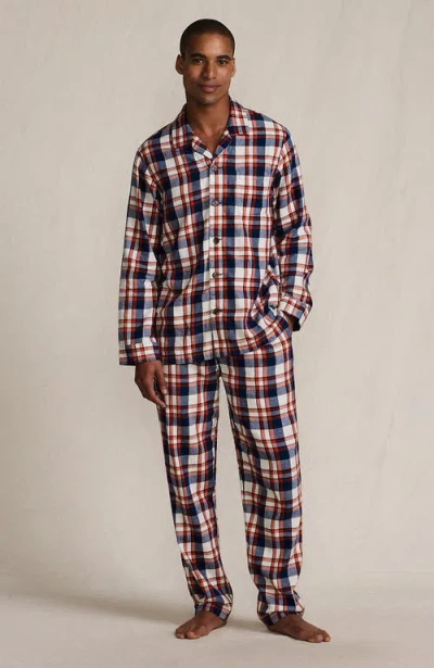 Lands' End Flannel Pajama Set In Multi
