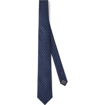 Brunello Cucinelli Necktie With Jacquard Pattern In Blue