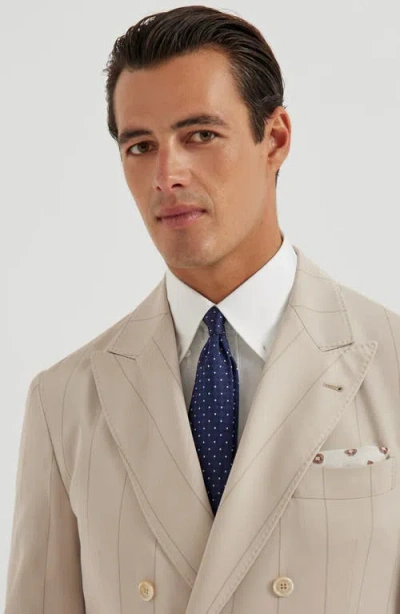 Brunello Cucinelli Necktie With Jacquard Pattern In Blue