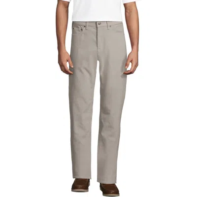 Lands' End Corduroy Comfort Waist Classic Fit 5 Pocket Pant In Gray