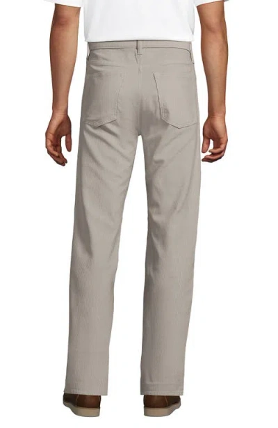 Lands' End Corduroy Comfort Waist Classic Fit 5 Pocket Pant In Gray