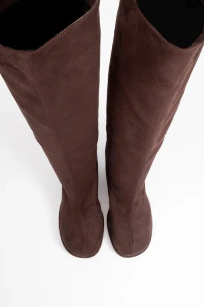 Prologue Shoes Josette Block Heel Knee High Boot In Multi