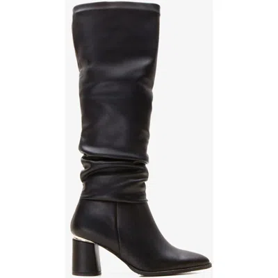 Prologue Shoes Vianella Block Heel Knee High Boot In Multi