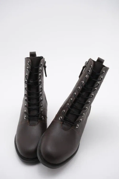 Forever & Always Shoes Tivona Leather Boot In Multi