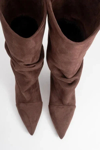 Prologue Shoes Stein Pointed Toe Boot In Brown