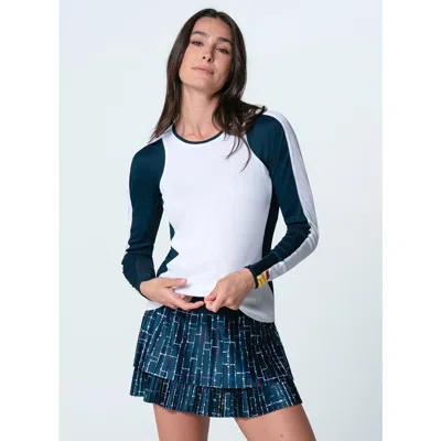 Lucky In Love Love Bound Long Sleeve Top In White