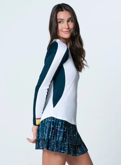 Lucky In Love Love Bound Long Sleeve Top In White