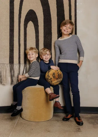 Ely's & Co. Looms Distressed Knit Collection In Blue