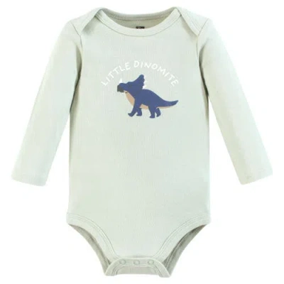 Hudson Baby Cotton Long-sleeve Bodysuit 3pk In Multi