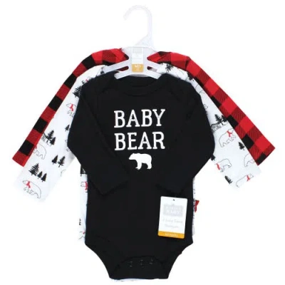 Hudson Baby Cotton Long-sleeve Bodysuit 3pk In Multi