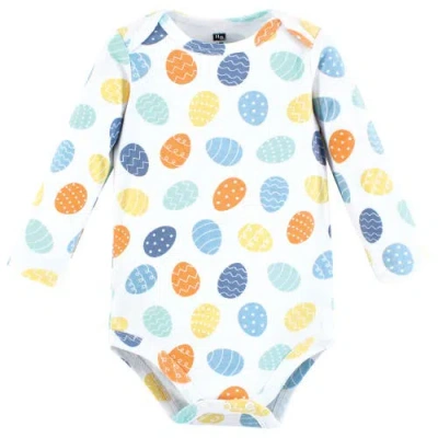 Hudson Baby Cotton Long-sleeve Bodysuit 3pk In Multi