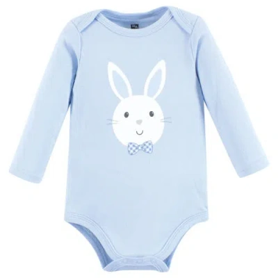 Hudson Baby Cotton Long-sleeve Bodysuit 3pk In Multi