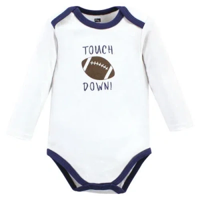 Hudson Baby Cotton Long-sleeve Bodysuit 3pk In Multi