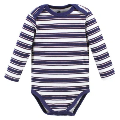 Hudson Baby Cotton Long-sleeve Bodysuit 3pk In Multi