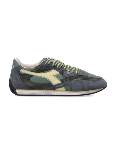 Diadora Heritage Equipe Revenge Used Sneakers In Suede With Vintage Effect In Gray