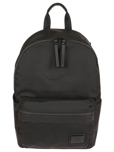 Premiata Zaino Black Nylon Backpack In Black