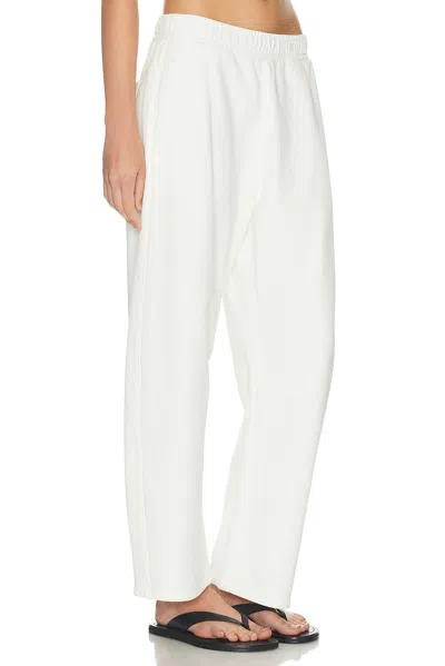 Citizen Of Humanity Miro Cotton-jersey Barrel-leg Track Pants In White