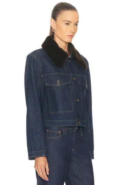 Agolde Walker Jacket In Blue