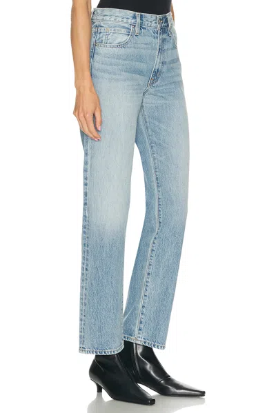 Slvrlake Kendra High Rise Straight Leg In Blue