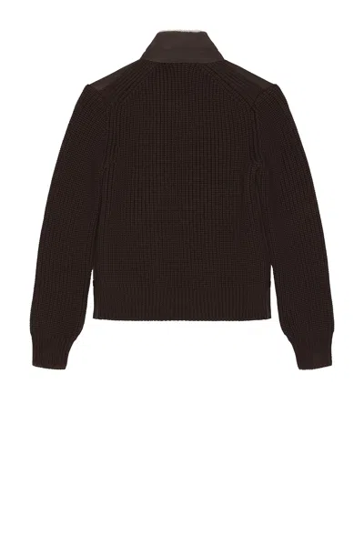 Mackage Jonathan Suede Full Zip Jacket In Brown