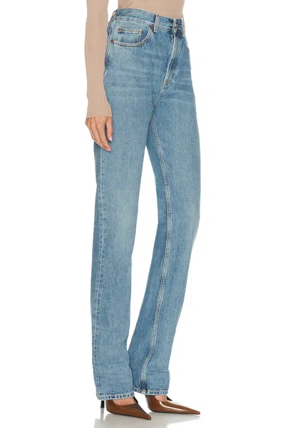 Saint Laurent 90's Slim Leg In Blue