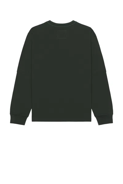 Sacai X Carhartt Wip Cotton Jersey Long Sleeve T-shirt In Green