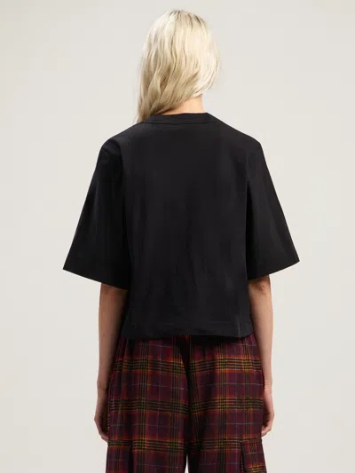 Palm Angels Crew Neck Graphic Print Relaxed Fit T-shirt In Black