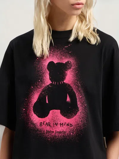 Palm Angels Crew Neck Graphic Print Relaxed Fit T-shirt In Black